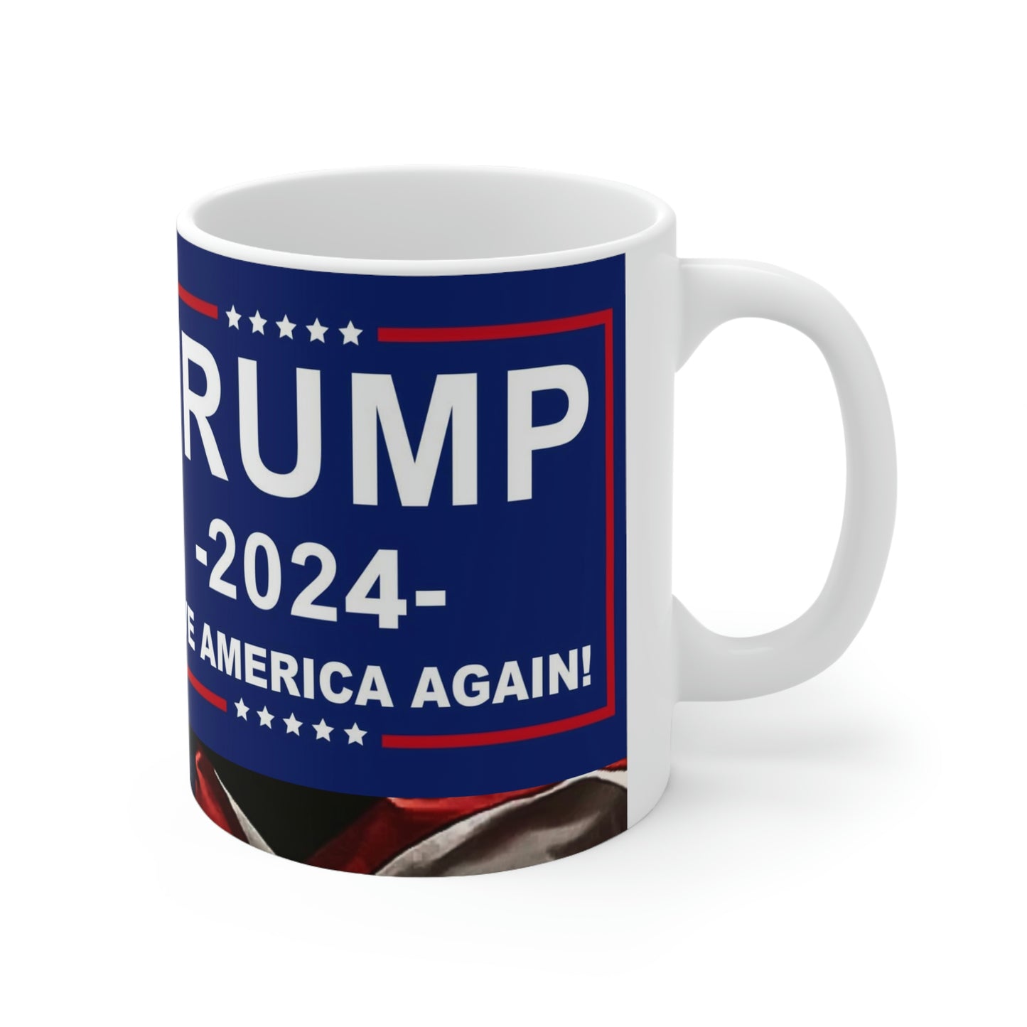 Captain America Donald Trump Banner Flag Mug