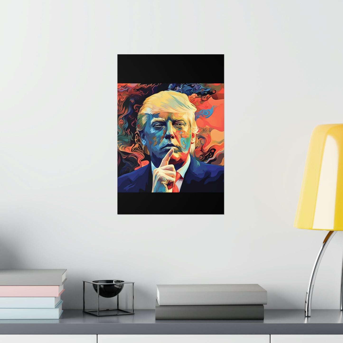 Artistic Donald Trump Shhhhh Poster