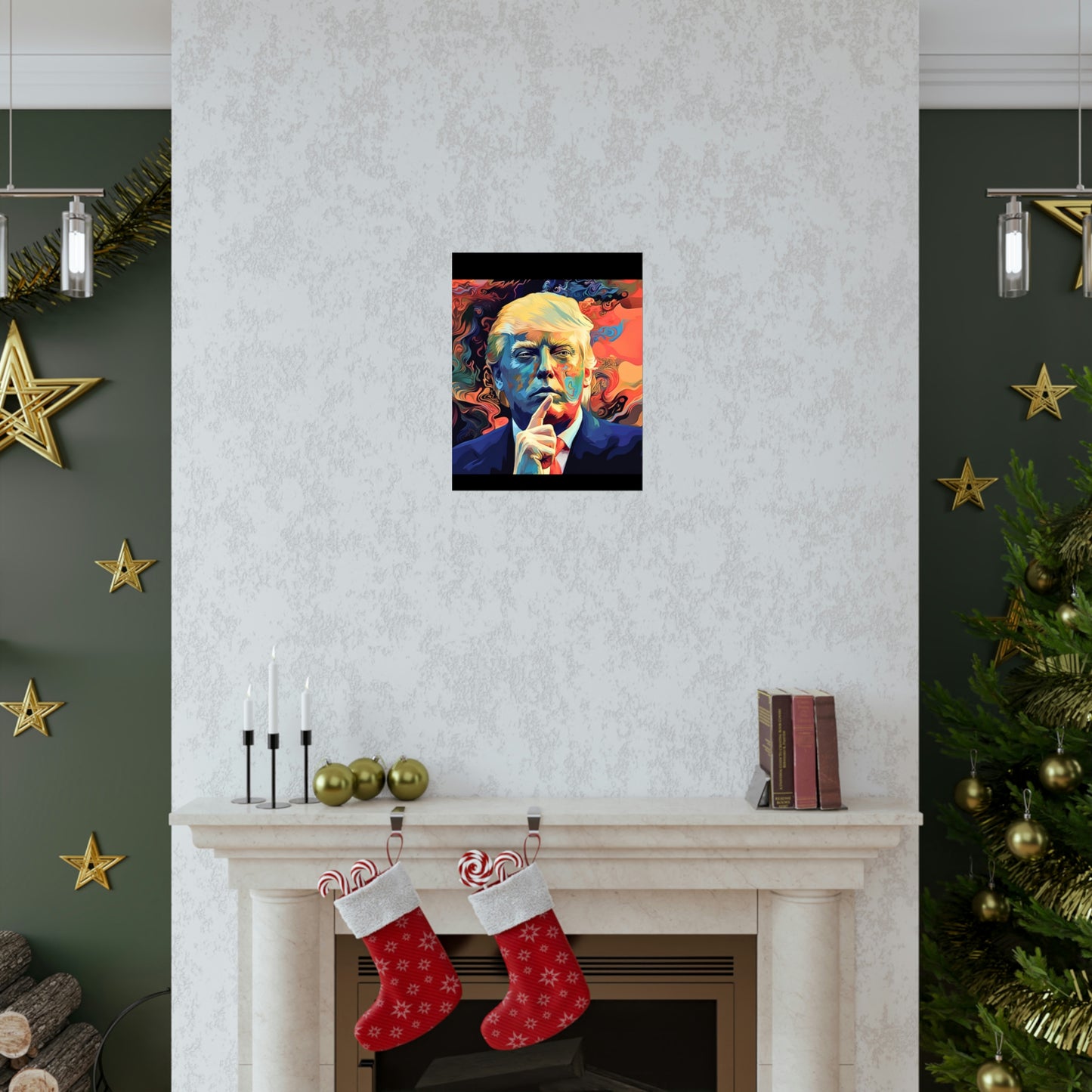 Artistic Donald Trump Shhhhh Poster