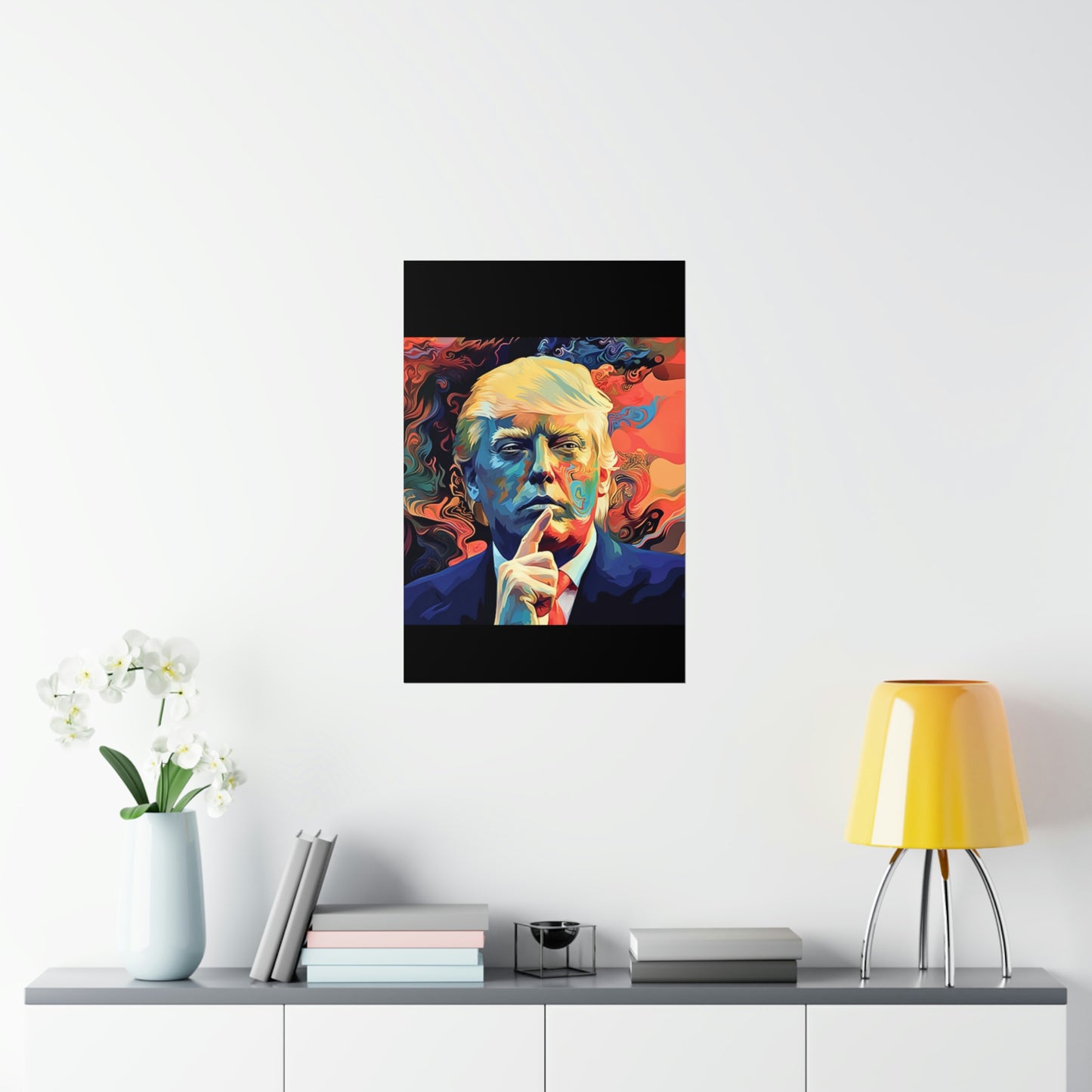 Artistic Donald Trump Shhhhh Poster