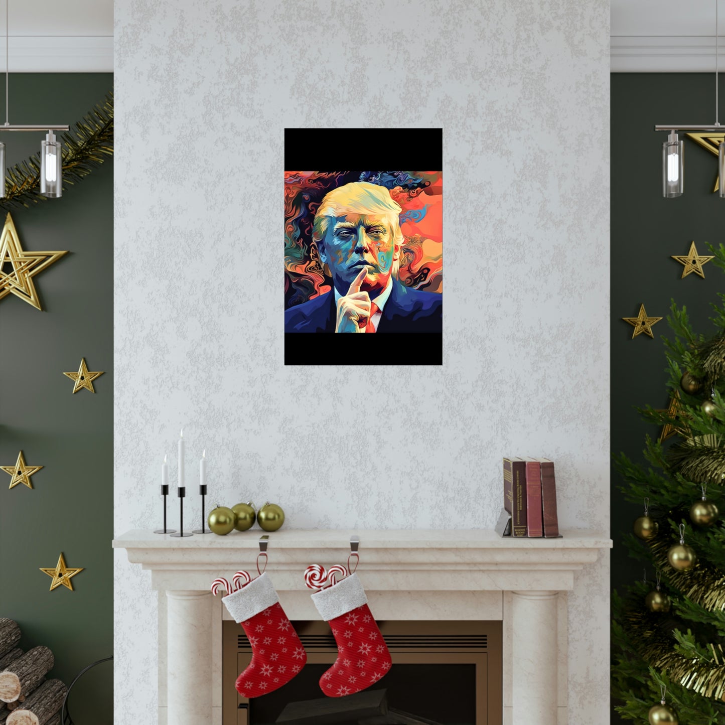 Artistic Donald Trump Shhhhh Poster