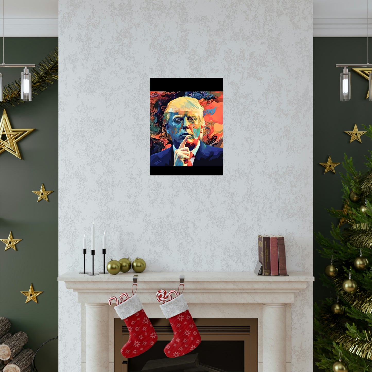 Artistic Donald Trump Shhhhh Poster