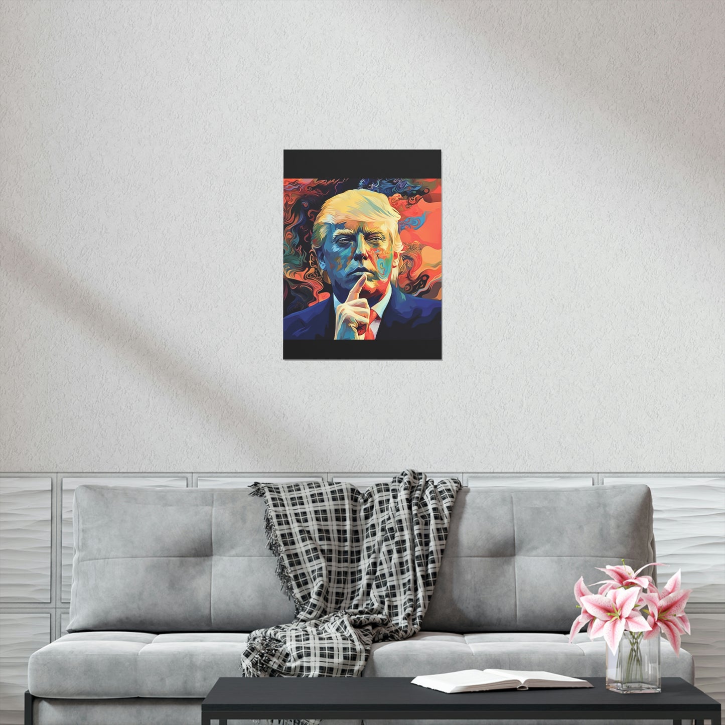 Artistic Donald Trump Shhhhh Poster