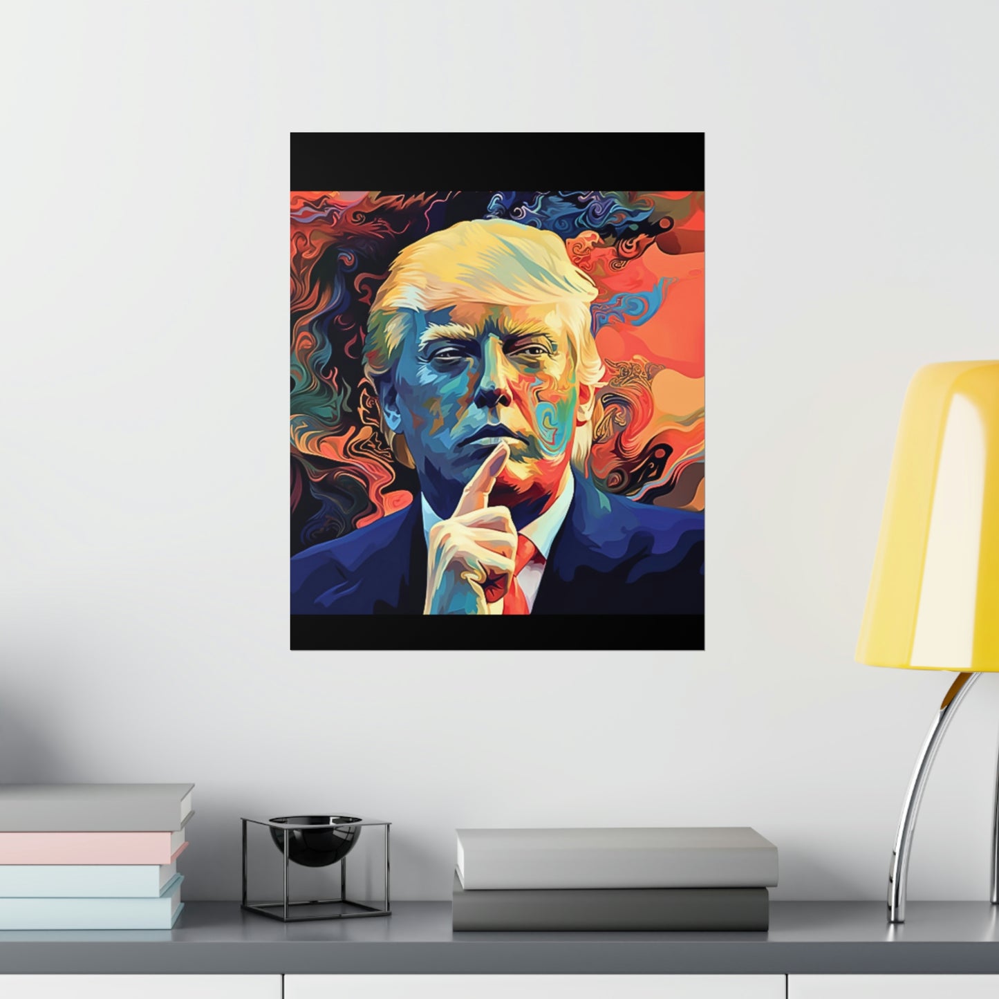 Artistic Donald Trump Shhhhh Poster
