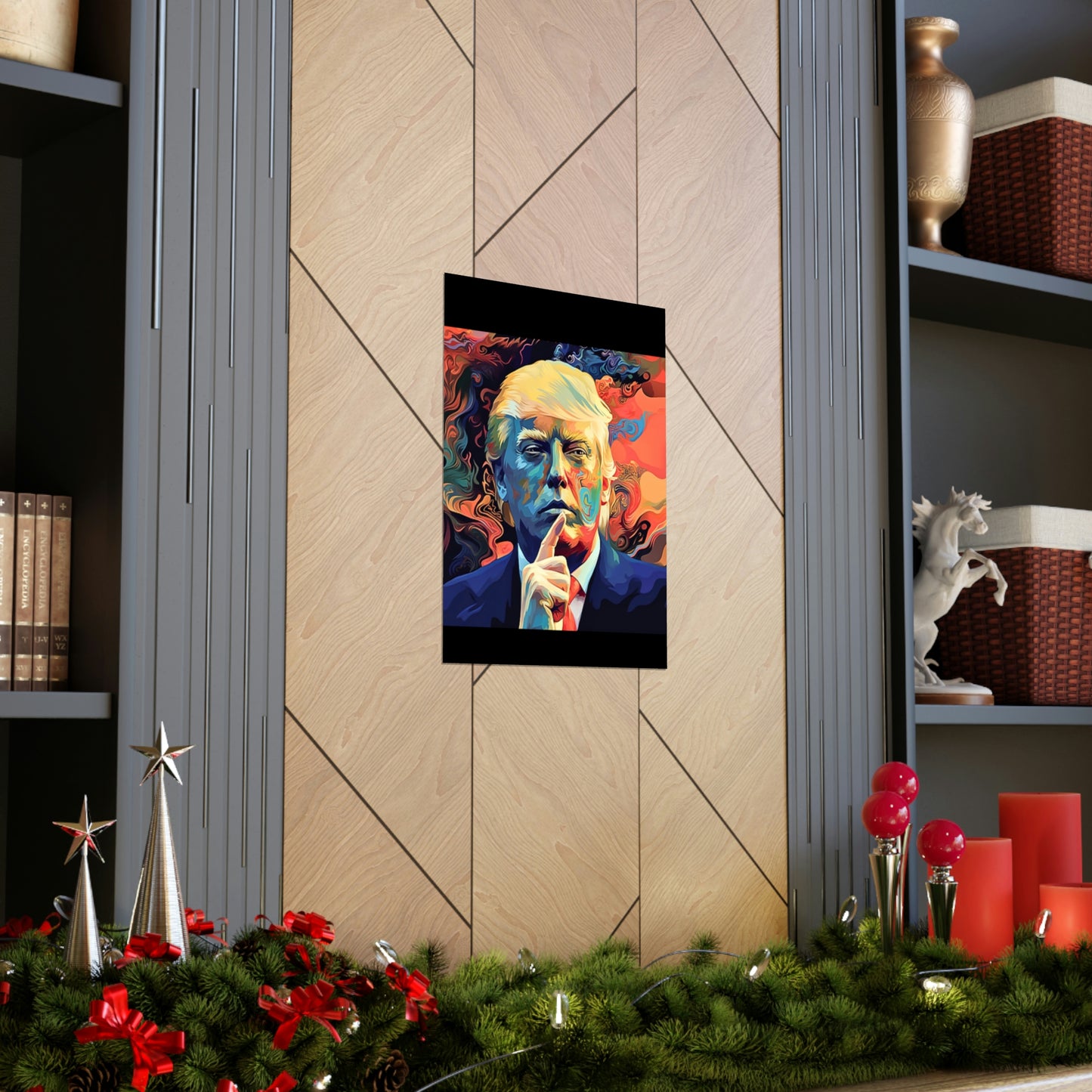 Artistic Donald Trump Shhhhh Poster