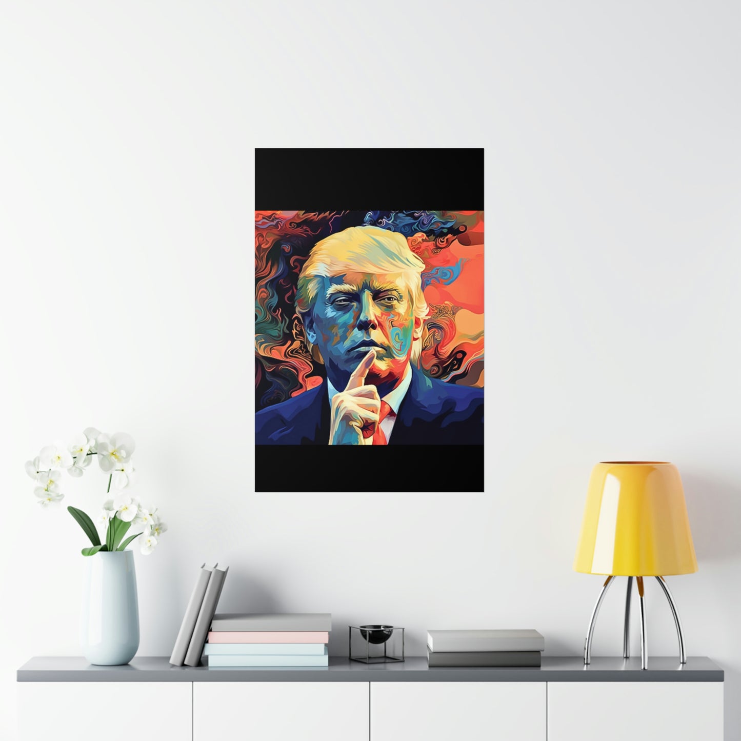 Artistic Donald Trump Shhhhh Poster