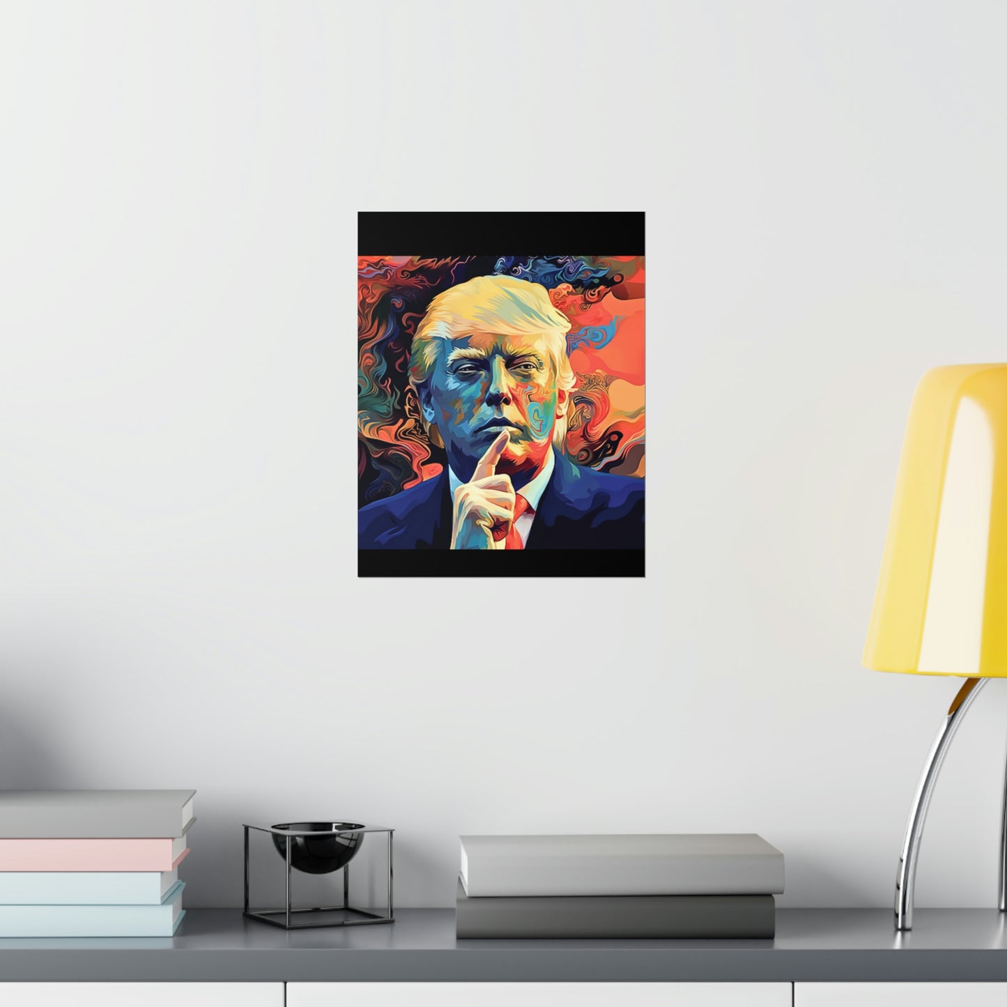 Artistic Donald Trump Shhhhh Poster
