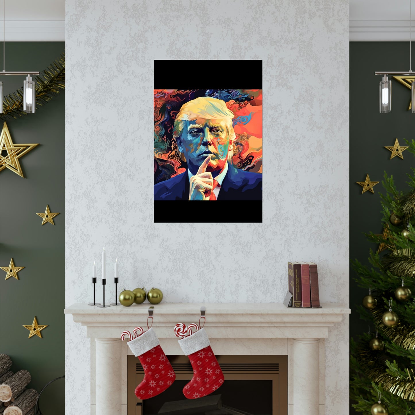Artistic Donald Trump Shhhhh Poster
