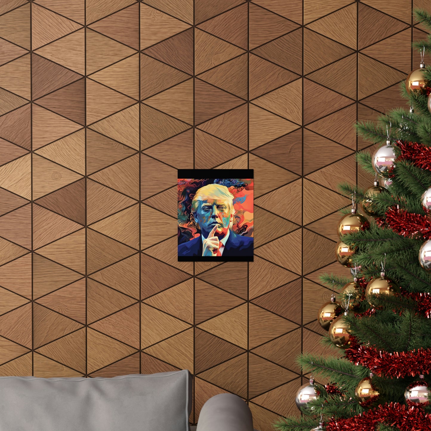 Artistic Donald Trump Shhhhh Poster