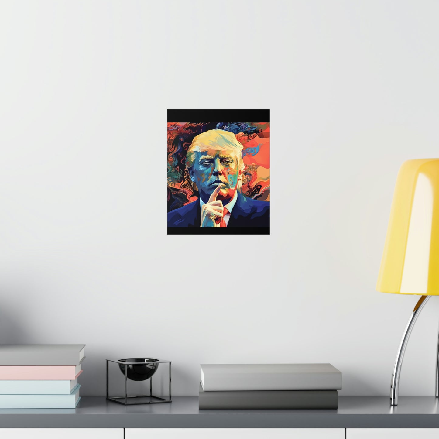 Artistic Donald Trump Shhhhh Poster