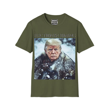 Donald Trump Election Is Coming Again T-shirt Light Blue