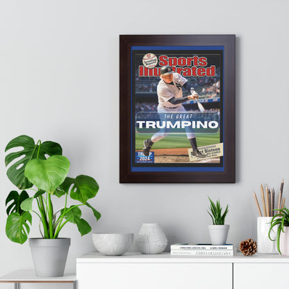 Donald Trump HomeRun Framed Vertical Poster