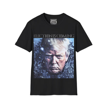 Election Is Coming Donald Trump T-Shirt Charcoal