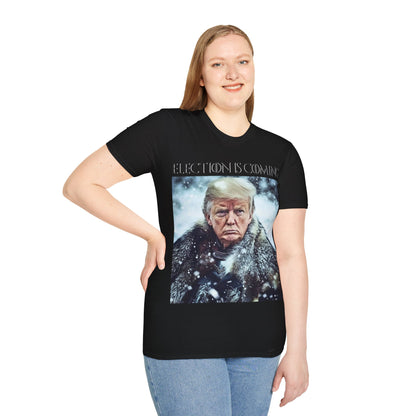 Donald Trump Election Is Coming Again T-shirt Light Blue