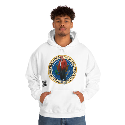 Donald Trump Street Pressy Seal Heavy Blend™ Hoodie