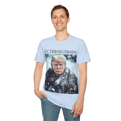 Donald Trump Election Is Coming Again T-shirt Light Blue