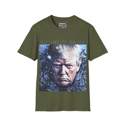 Election Is Coming Donald Trump T-Shirt Charcoal