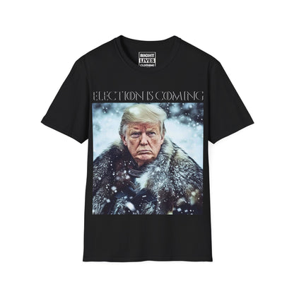 Donald Trump Election Is Coming Again T-shirt Light Blue