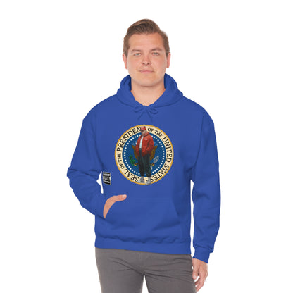 Donald Trump Street Pressy Seal Heavy Blend™ Hoodie