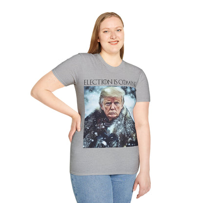 Donald Trump Election Is Coming Again T-shirt Light Blue