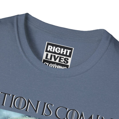 Donald Trump Election Is Coming Again T-shirt Light Blue