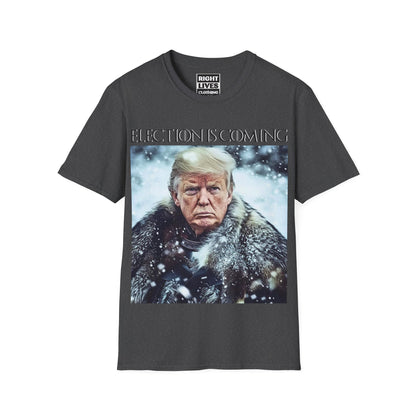 Donald Trump Election Is Coming Again T-shirt Light Blue