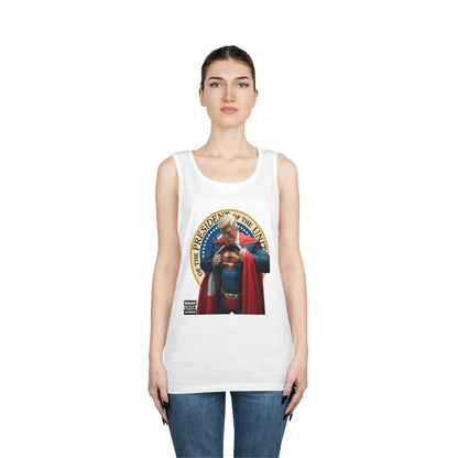 Super Donald Trump Pressy Seal Cotton Tank Top