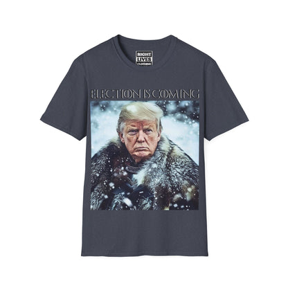 Donald Trump Election Is Coming Again T-shirt Light Blue