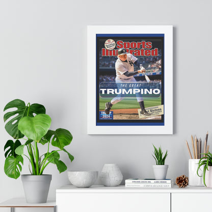 Donald Trump HomeRun Framed Vertical Poster