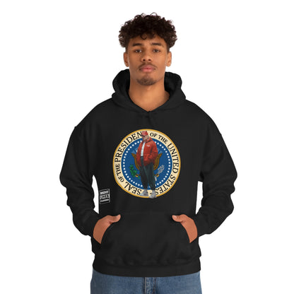 Donald Trump Street Pressy Seal Heavy Blend™ Hoodie