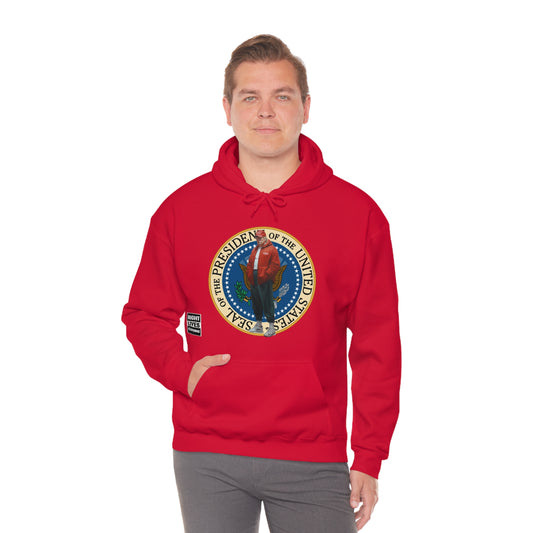 Donald Trump Street Pressy Seal Heavy Blend™ Hoodie
