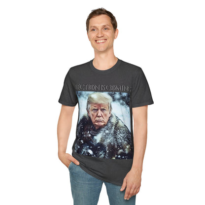 Donald Trump Election Is Coming Again T-shirt Light Blue