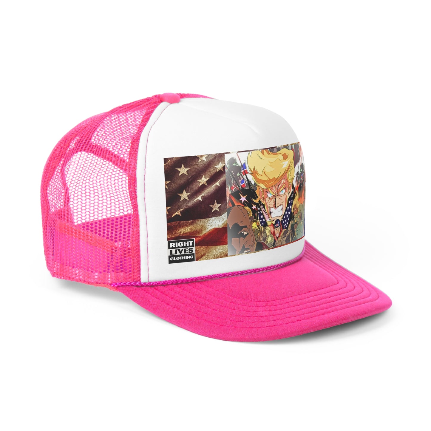 Animated Donald Trump Flag - Trucker Caps