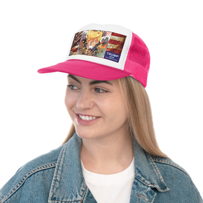 Animated Donald Trump Flag - Trucker Caps