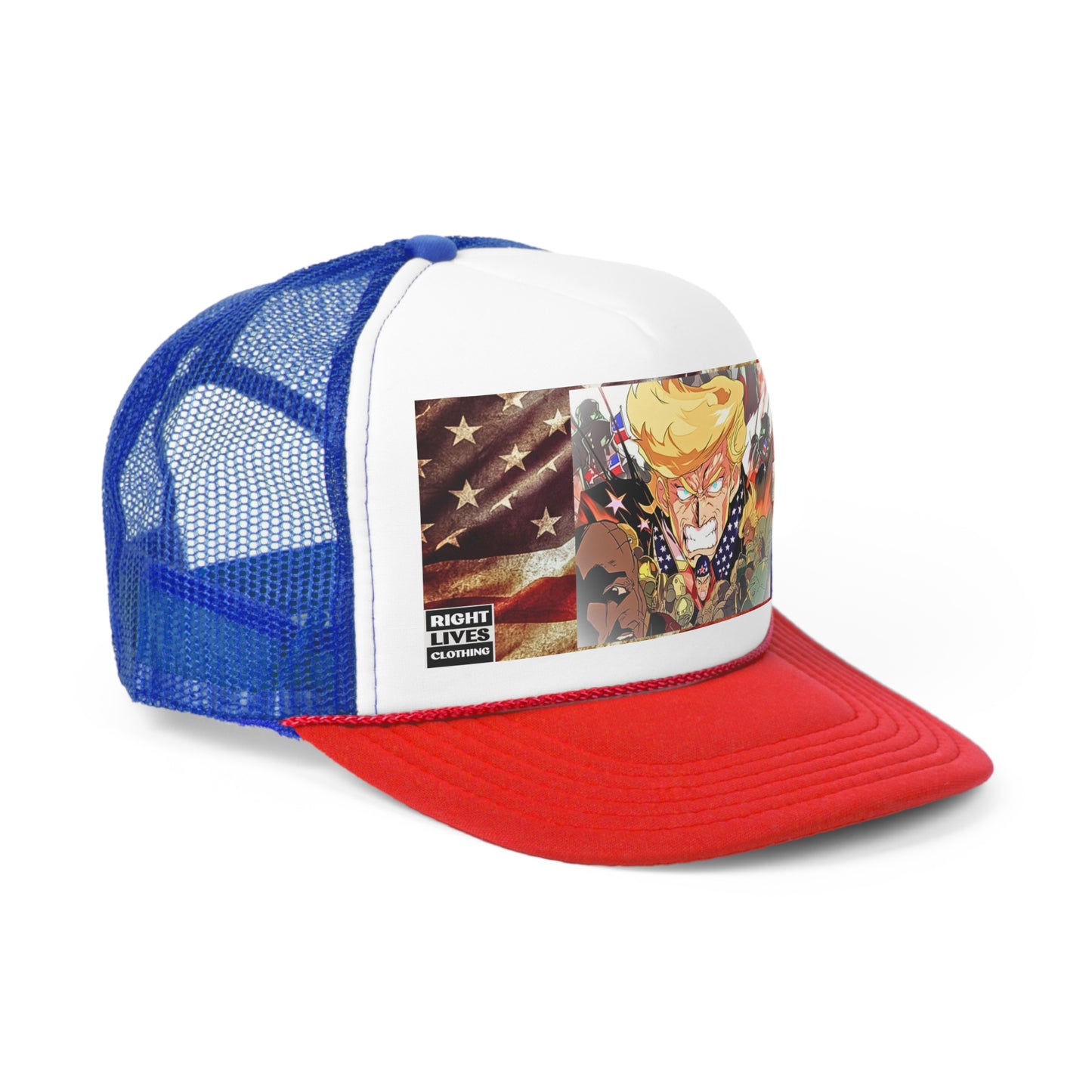 Animated Donald Trump Flag - Trucker Caps
