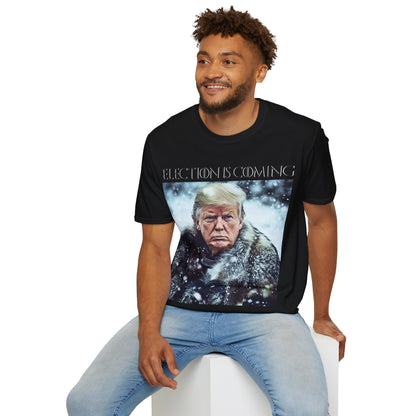 Donald Trump Election Is Coming Again T-shirt Light Blue