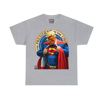 Super Donald Trump Pres Seal - Unisex Heavy Cotton Tee