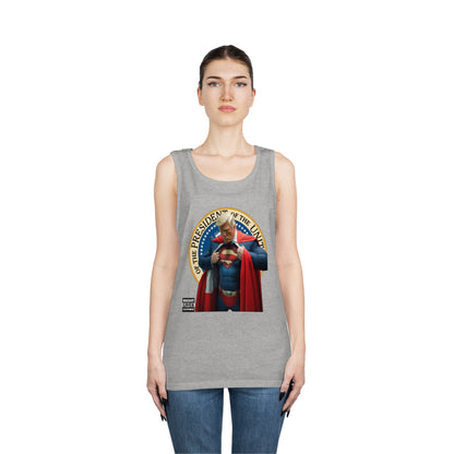 Super Donald Trump Pressy Seal Cotton Tank Top