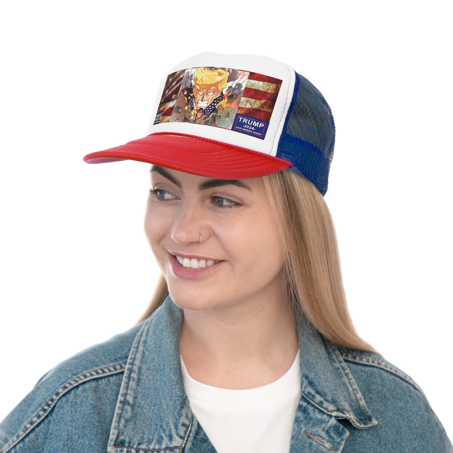Animated Donald Trump Flag - Trucker Caps