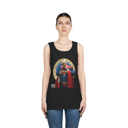 Super Donald Trump Pressy Seal Cotton Tank Top
