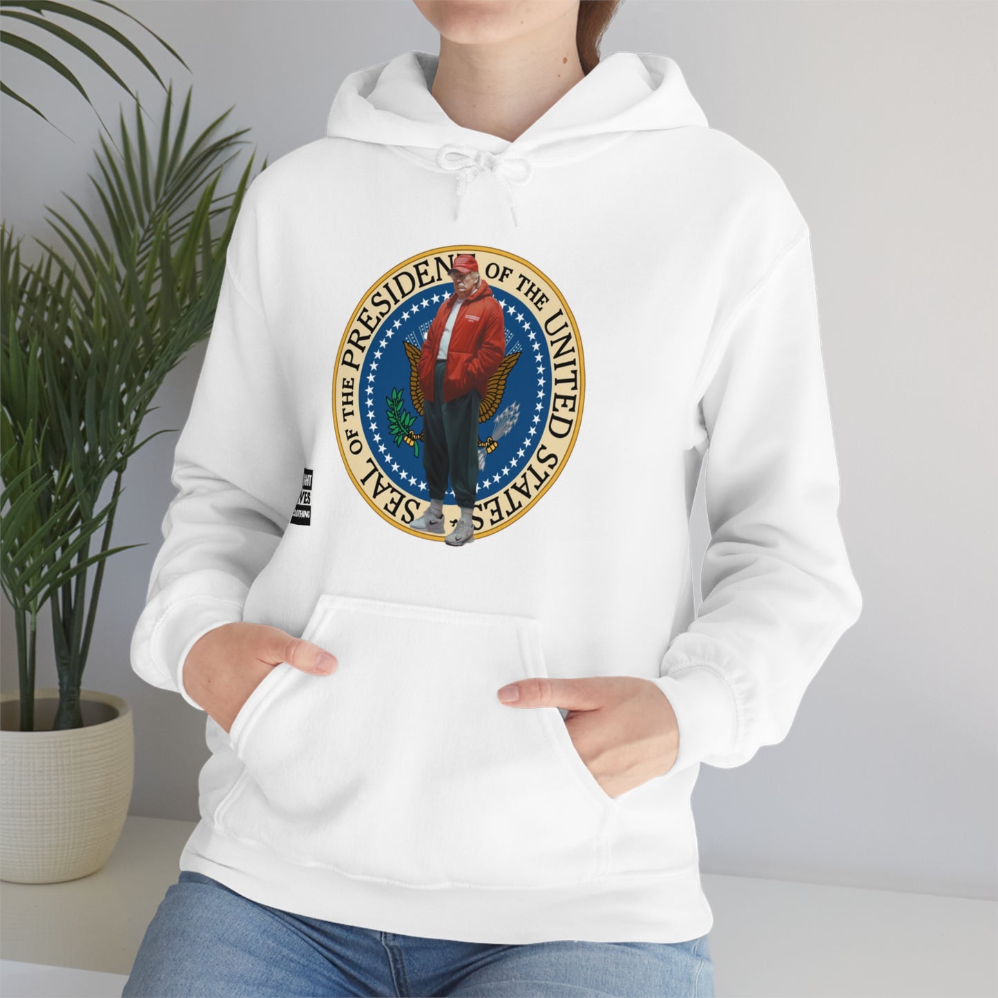 Donald Trump Street Pressy Seal Heavy Blend™ Hoodie
