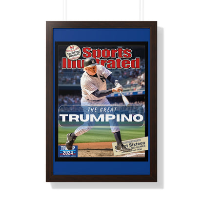 Donald Trump HomeRun Framed Vertical Poster