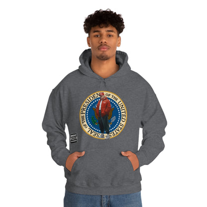 Donald Trump Street Pressy Seal Heavy Blend™ Hoodie