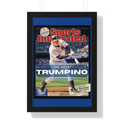 Donald Trump HomeRun Framed Vertical Poster