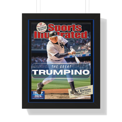 Donald Trump HomeRun Framed Vertical Poster