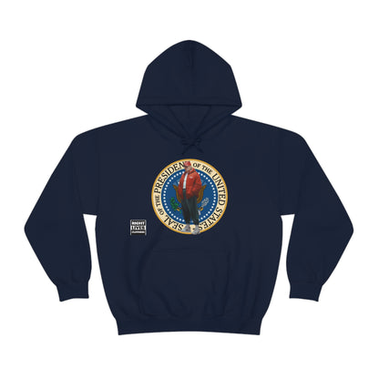 Donald Trump Street Pressy Seal Heavy Blend™ Hoodie