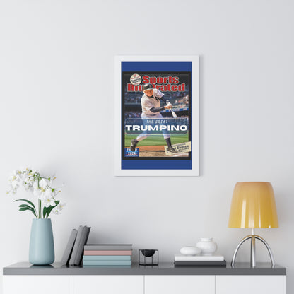 Donald Trump HomeRun Framed Vertical Poster