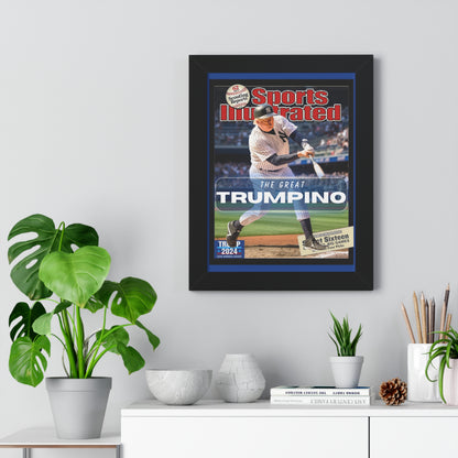 Donald Trump HomeRun Framed Vertical Poster
