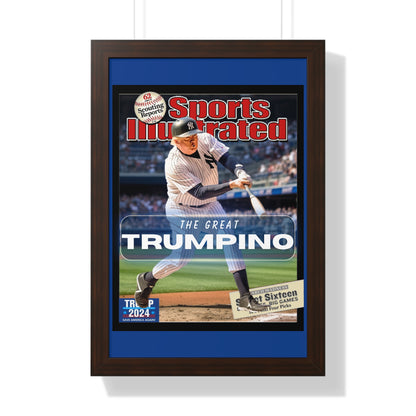 Donald Trump HomeRun Framed Vertical Poster
