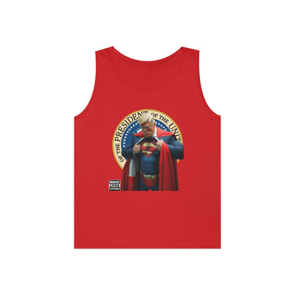 Super Donald Trump Pressy Seal Cotton Tank Top